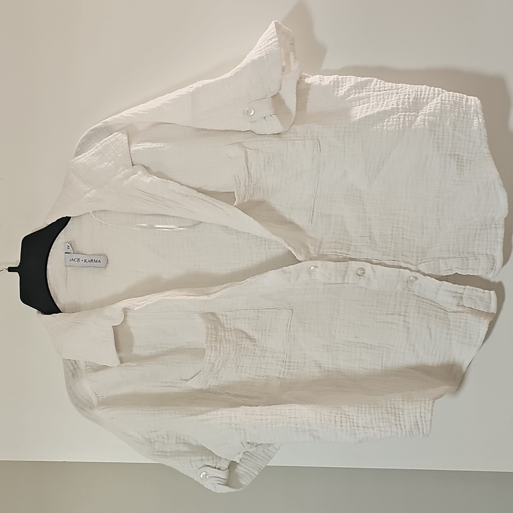 Elegant White Button Down Shirt